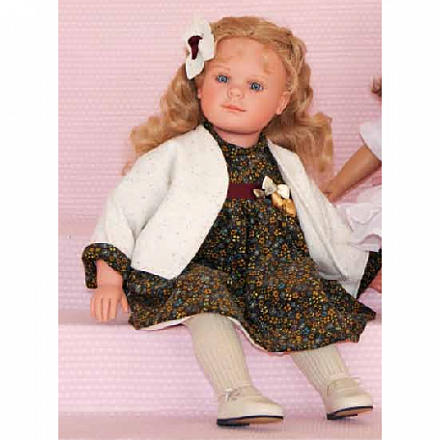 Кукла Андреа в цветочном платье и жакете, 60 см 